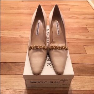 Manolo Blahnik Beige Women's Shoes